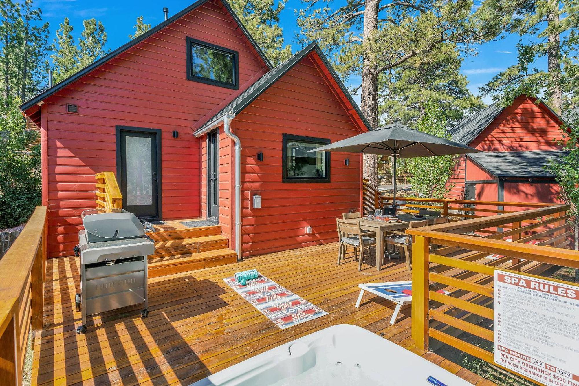 Sled-Ski Lakeside Village Cabin - Spa - Bbq - Firepit - Loft - Games 빅 베어 레이크 외부 사진